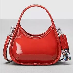 Coach Mini Ergo Bag In Crinkle Patent Coachtopia Leather NWT